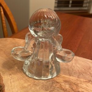 Vintage Goebel Glass Angel Candle Holder
